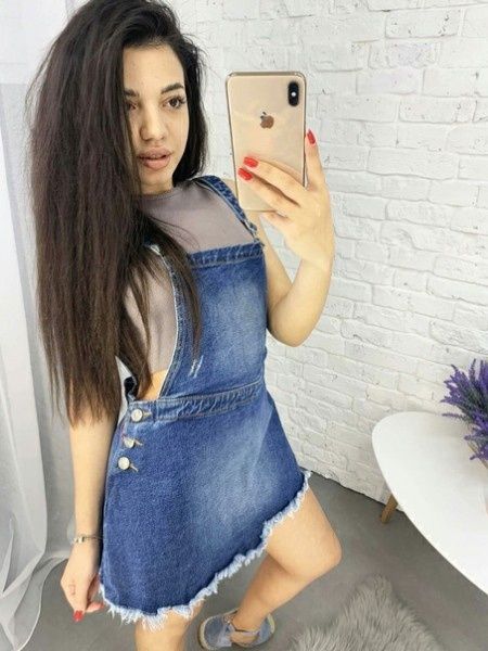 Новый джинсовый сарафан