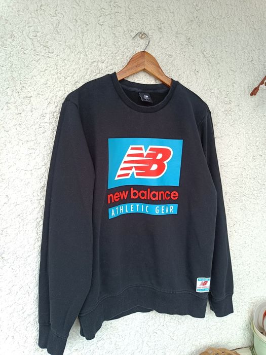 Кофта світшот New balance M чорна з принтом nb