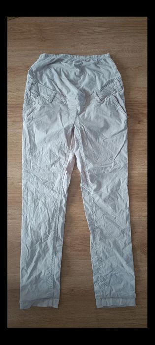 Bawełniane spodnie ciążowe skinny C&A rozmiar M 38