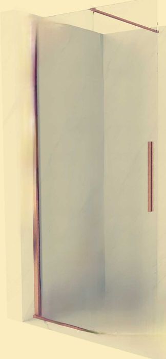 Mexen Velar ścianka prysznicowa rozsuwana walk-in 120x200 CM miedź