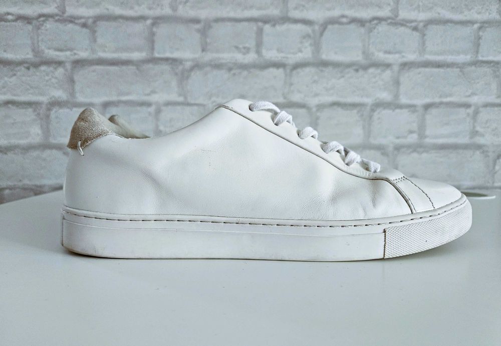Skórzane białe sneakersy Kurt Geiger