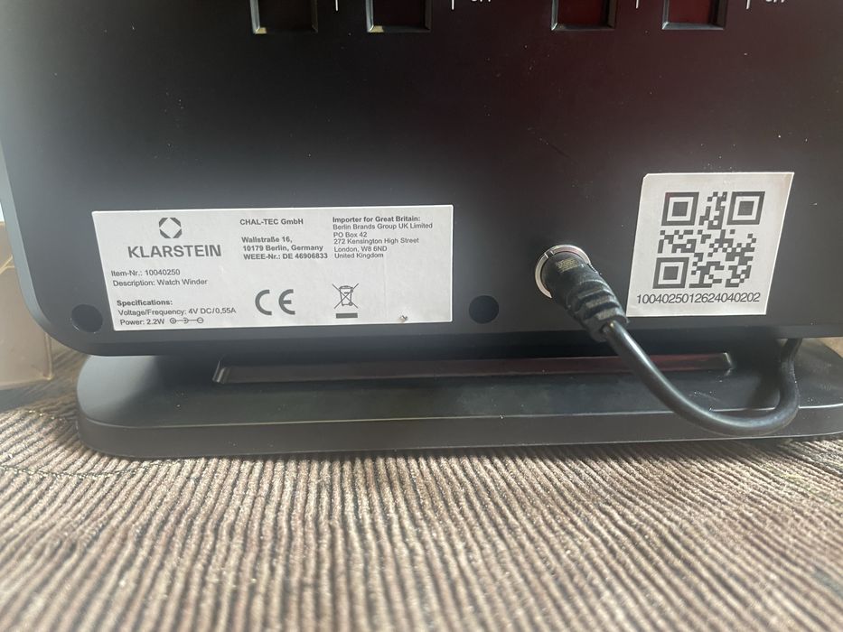 Ротомат/ автоподзаводчик часов Klarstein Clover (Германия)