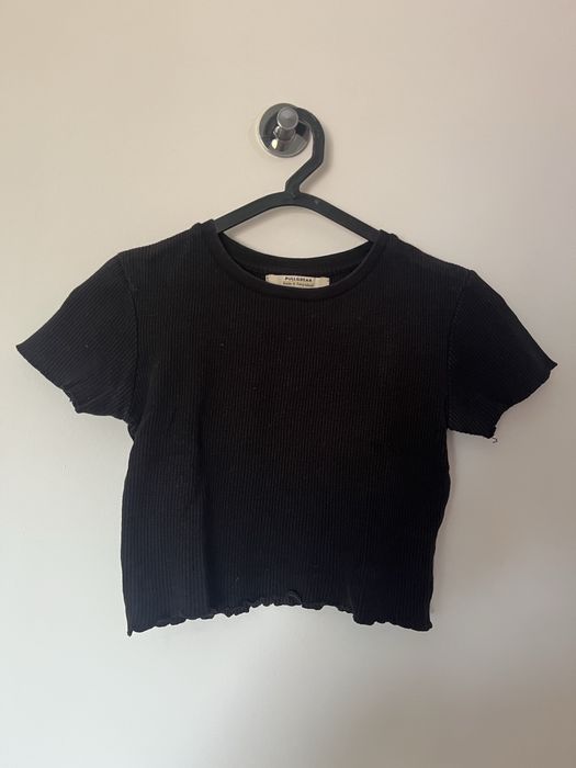 Top preto da pull and bear