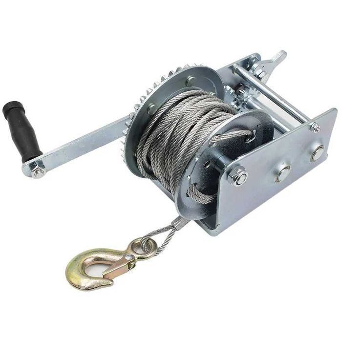 Барабанна лебідка ST (1000 кг, 10 м трос 5,5 мм) барабанная лебедка