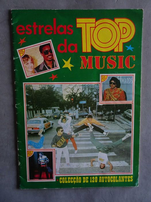 Caderneta de cromos Estrelas da Top Music (falta 1 cromo nº 120)