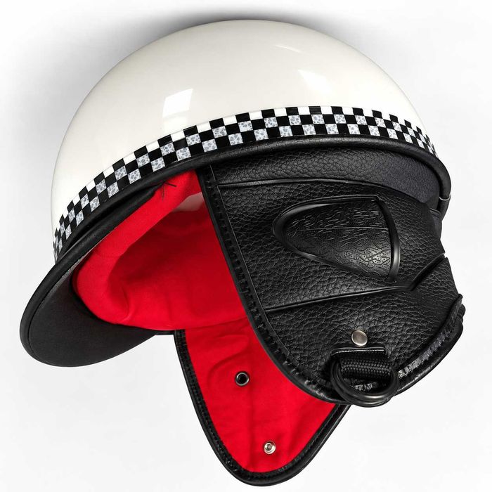 Capacete vintage Nedimoto Branco (2 Unidades)