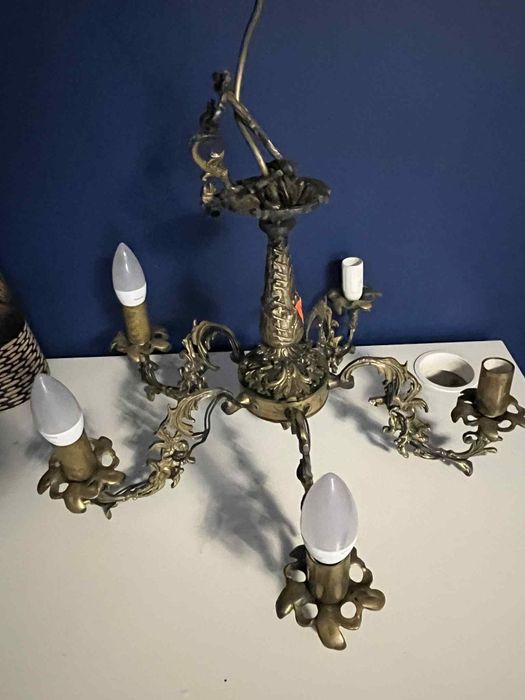 Żyrandol Mosiężny