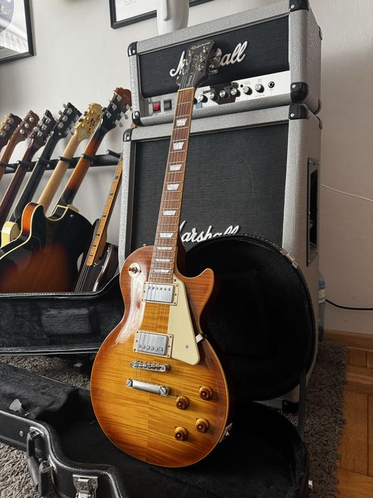 Epiphone les paul standard + case honeyburst gitara elektryczna
