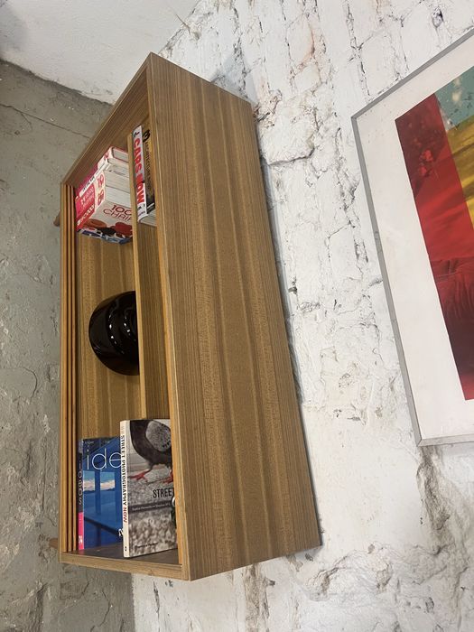 Wąska biblioteczka szafka na winyle prl bintage retro