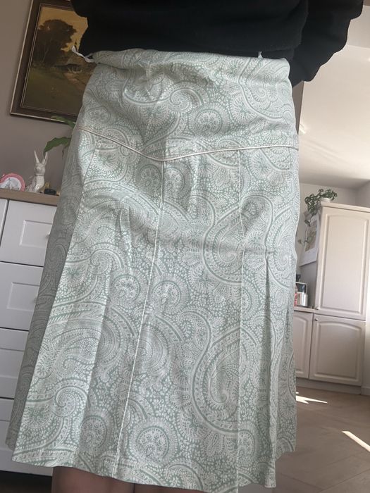 Spodnica plisowana vintage wzory