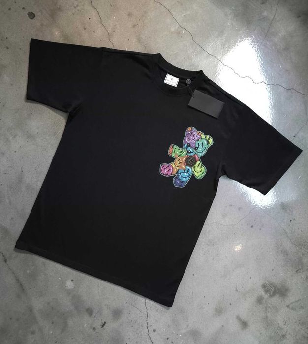 Philipp Plein Bawełna M L XXL 3XL czarny męski tshirt