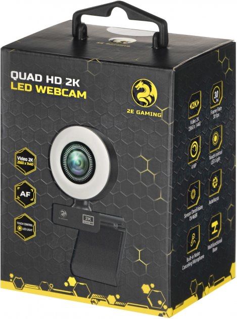 Веб-камера 2E WC2K-LED