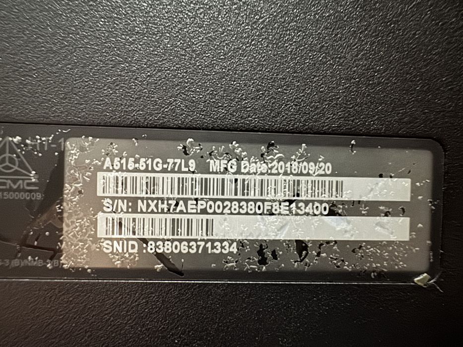 Acer Aspire A515-51G Intel Core i7 SSD 1TB