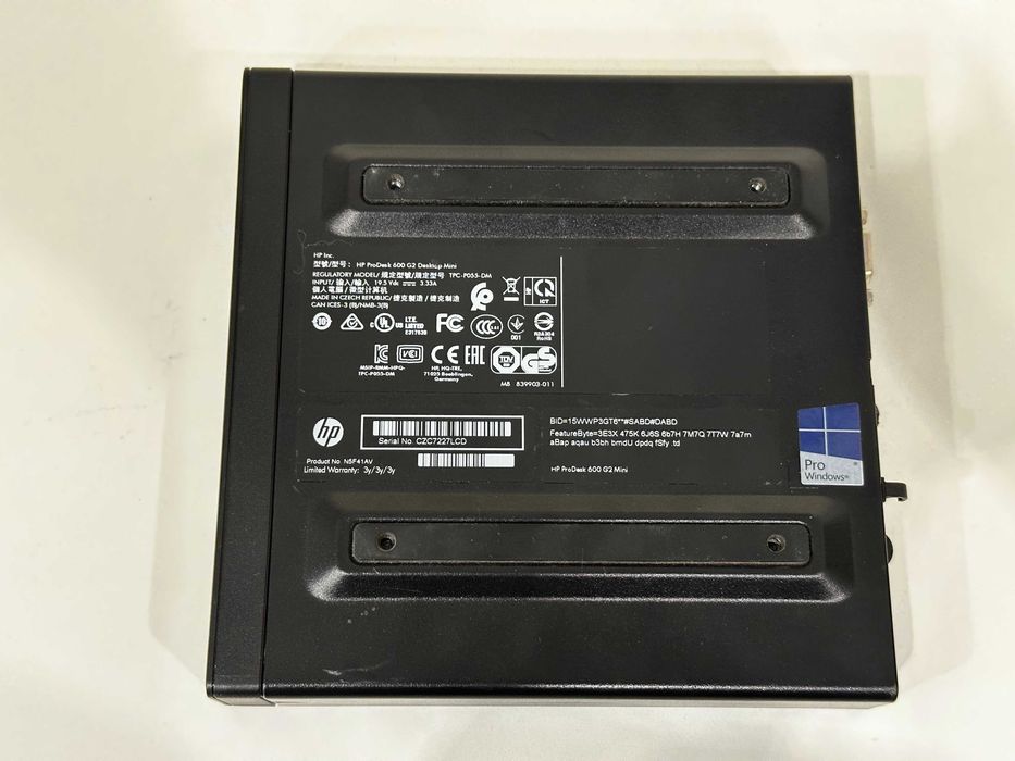 Міні ПК HP Prodesk 600 G2 Desktop i3 6100T RAM 8Gb SSD 256gb