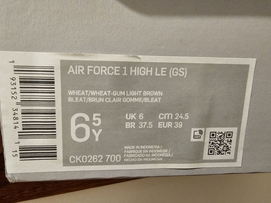 Nowe Nike Air Force 1 High LE GS roz. 39 oryginał POLECAM