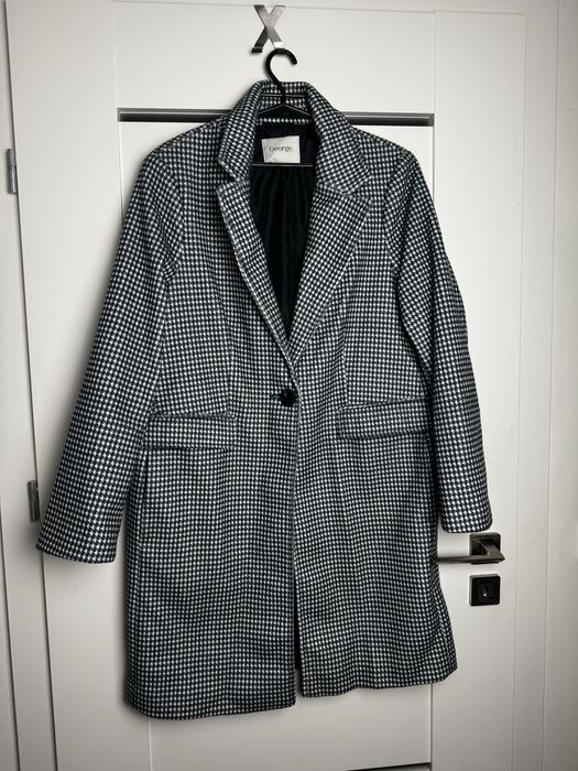 Dlugi plaszcz w pepitke george L