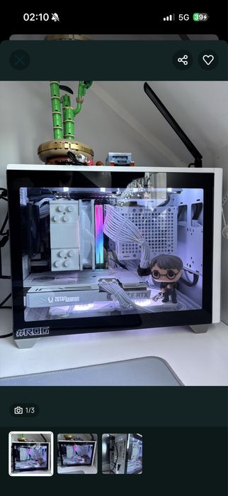 Komputer Stacjonarny-RTX 3070/Ryzen 5 5600G/32GB RAM-Cały biały zestaw