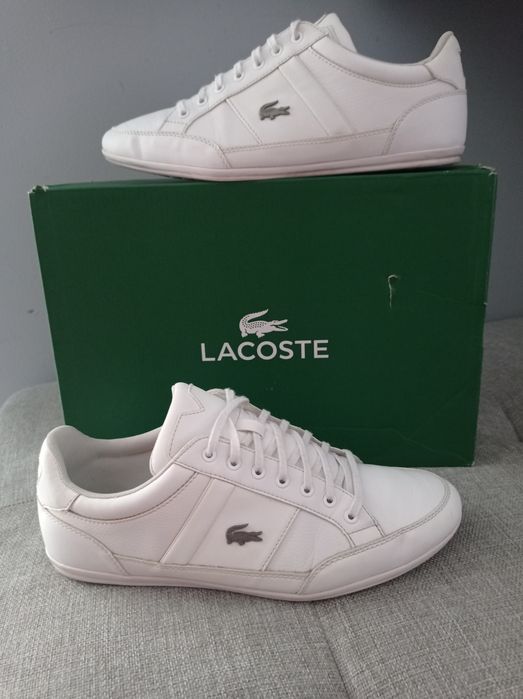 Buty Lacoste rozmiar 42 ,5 białe skóra 43 skórzane 27 cm super stan