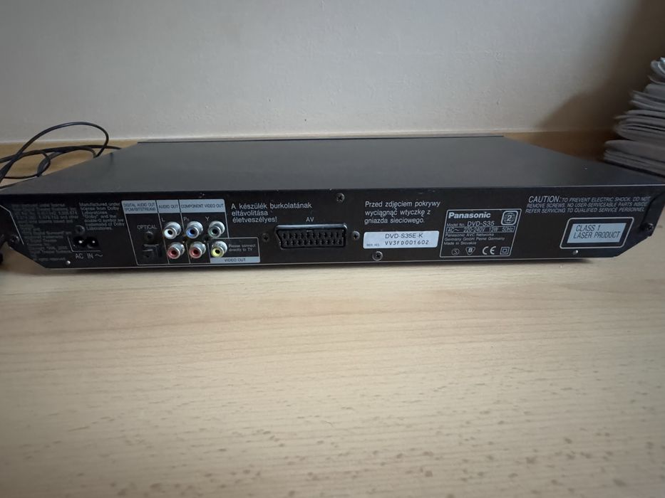 dvd cd player panasonic czarny odtwarzacz