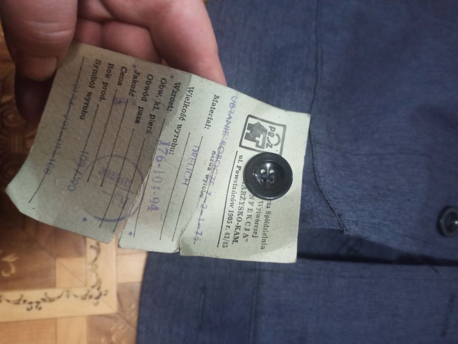 Kurtka stara PRL bluza męska