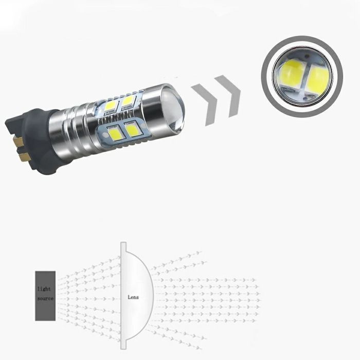 PW24W Led Cree com lente full canbus DRL para Audi BMW VW Volvo etc