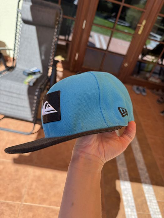 Quiksilver x New Era 9FIFTY Snapback czapka vintage 2014 turkus/czarny