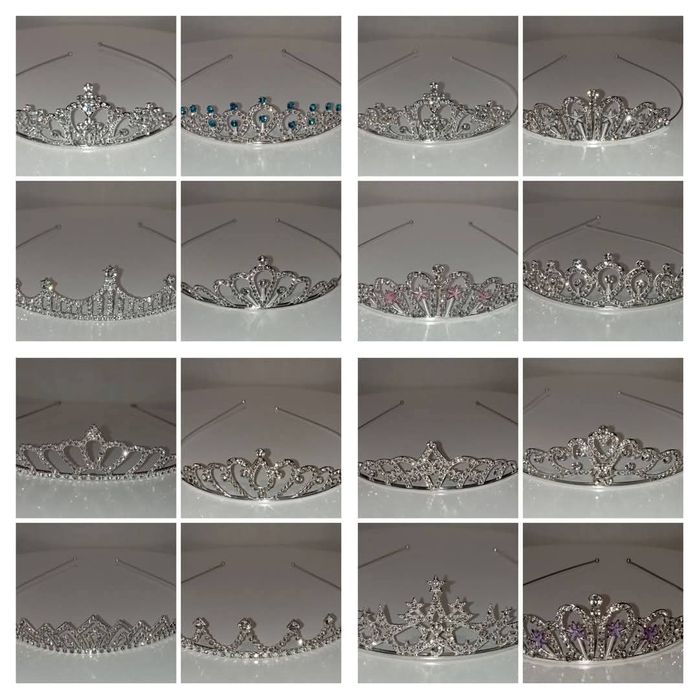 Корона, блискітки харчові, діадеми, стрічки, топери