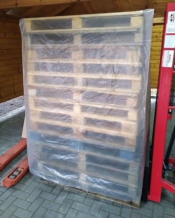 Kaptury foliowe zabezpieczenie palet ochrona pelet przykrycie węgiel