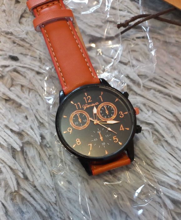 деловые мужские наручные часы + браслет