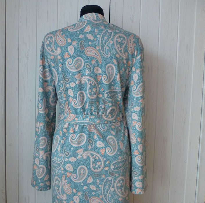 Tu clothing elegancki szlafrok podomka wzór paisley S