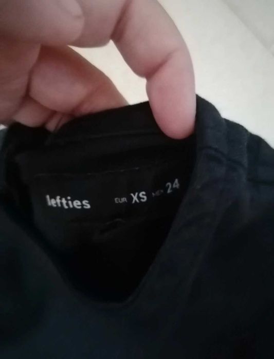 Vestido preto midi da Lefties, xs, novo com etiqueta