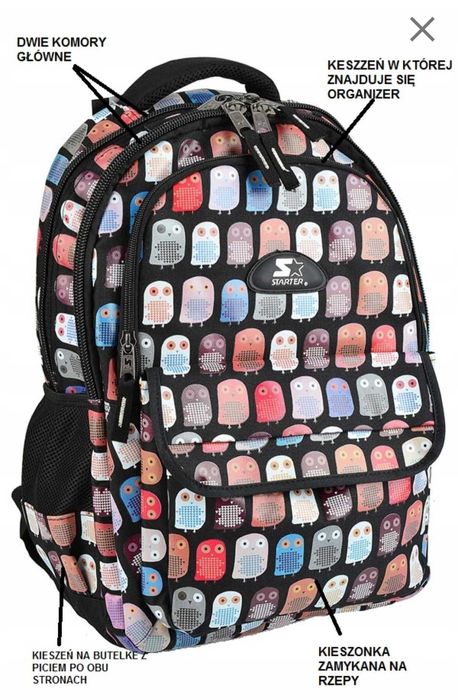 plecak w sowy sarter