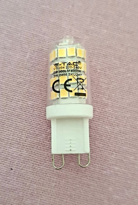 Lâmpadas led G9 V-Tac 3w 300lm 4000k