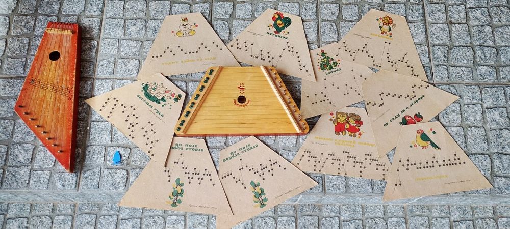 Cytra sowiecka, PRL lata 70-80 radziecka, instrument kolekcjonerski, zabawka