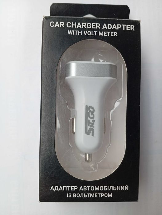Адаптер автомобильный с вольтметром постоянного тока