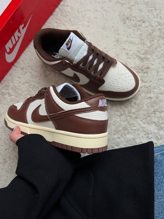 Nike Dunk Low Brown White (Cacao / Chocolate) Найк Взуття Кросівки ТОП