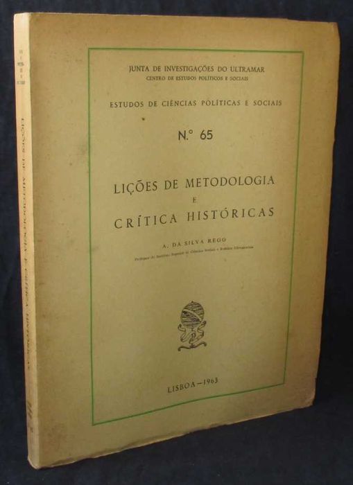 Livro Lições de Metodologia e Crítica Históricas Silva Rego