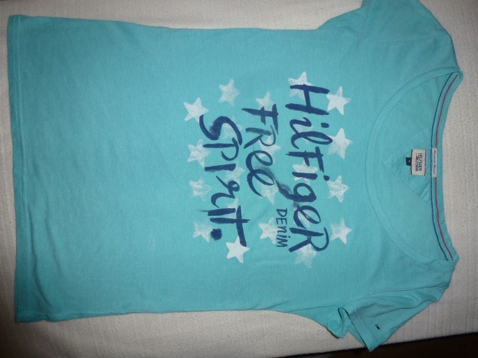 TOMMY HILFIGER DENIM bluzka podkoszulek,T-Shirt oryginalny damski S/M