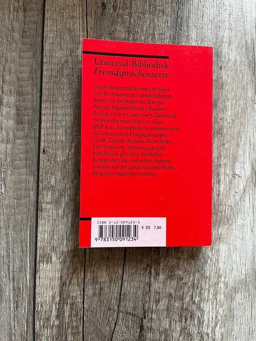 English Literature from Chaucer to McEwan: An Anthology