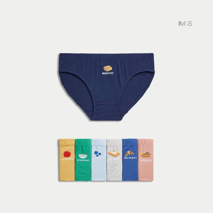 Дитячі трусики 2-8 р. M&S, Набори для хлопчика та для дівчинки