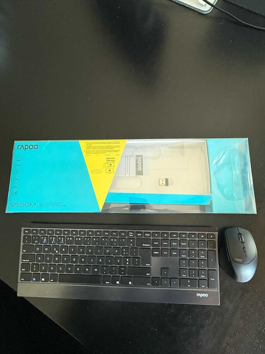 Teclado + Rato Rapoo 9500M Ultra Slim