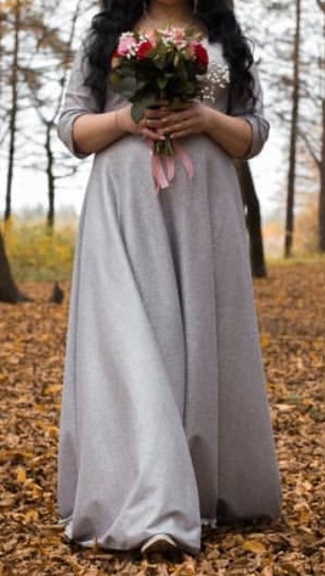 Сукня довга з блискітками