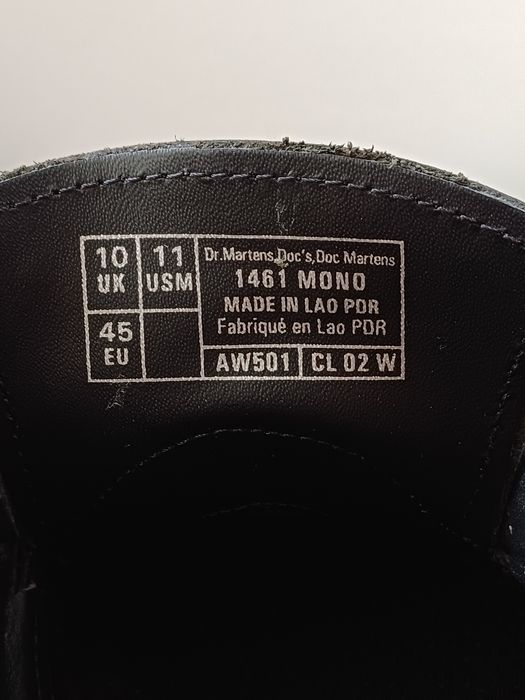 Оригинальные ботинки/туфли dr.Martens 1461 MONO  разм 45
