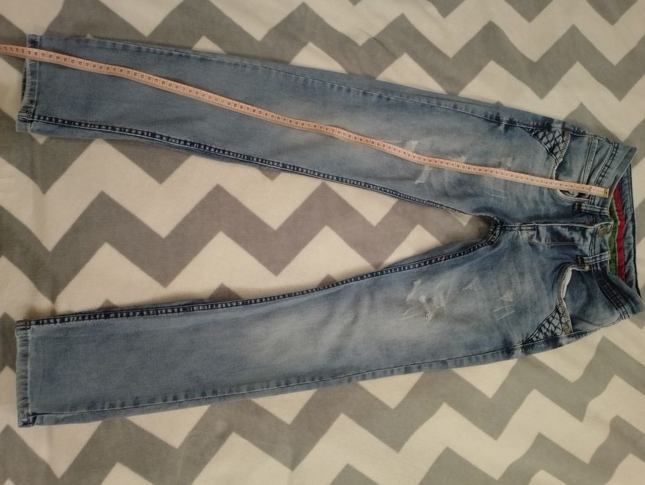 Jeansy męskie niebieskie