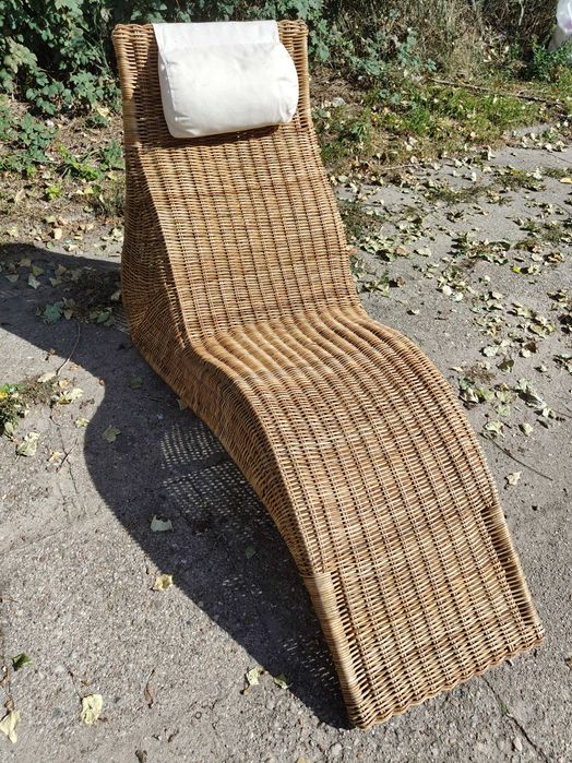 Leżanka IKEA  Rattanowa/wiklinowa