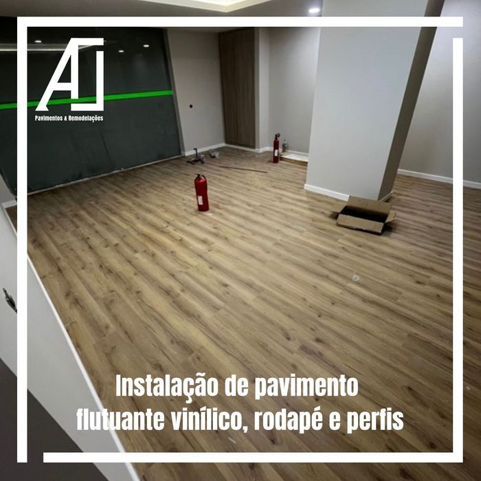 Raspagem de pavimentos em madeira, aplicação flutuante, deck e esmalte