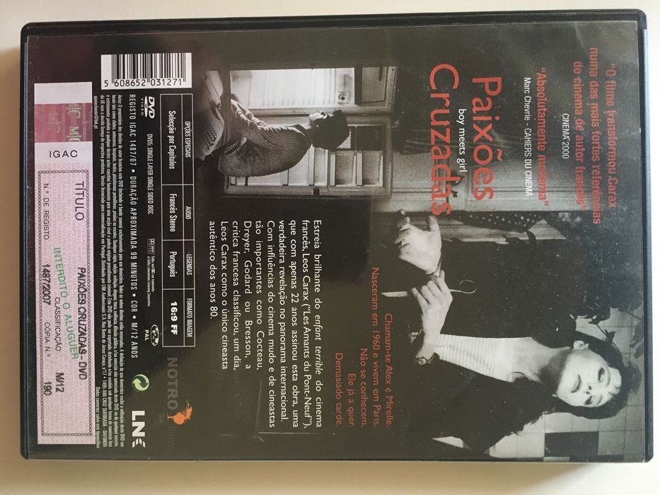 #dvd #filme - #paixões #cruzadas - novo