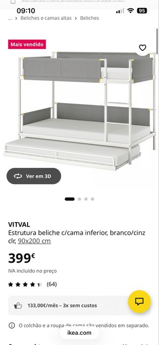 Beliche VITVAL  IKEA+ cama extra