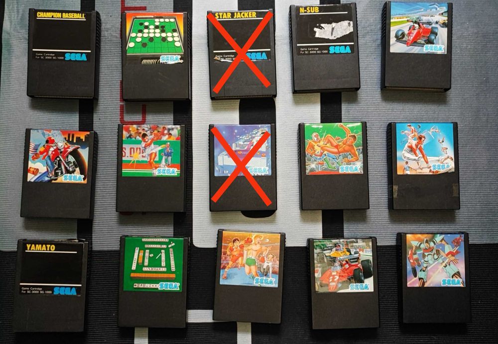Jogos SG1000 e Sega Mark 3