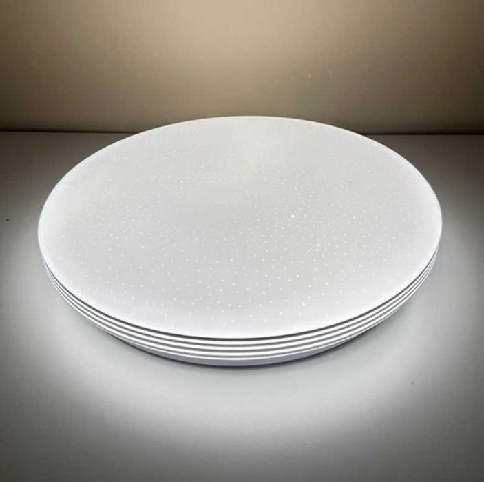 Стельова LED люстра Срібло 24-90W – світильник, бра, пульт